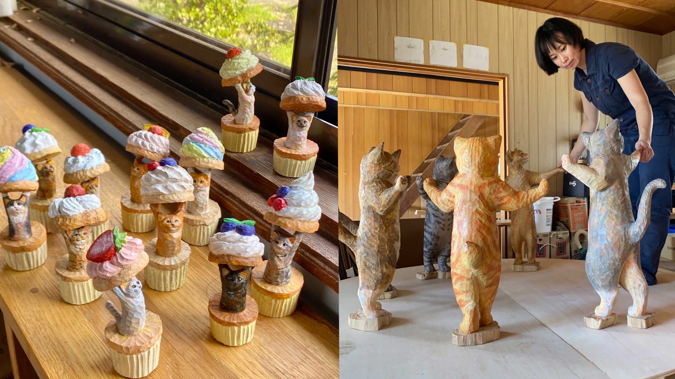 個展『Let's party!』開催目前！ 見ている人も一緒に体験できる彫刻