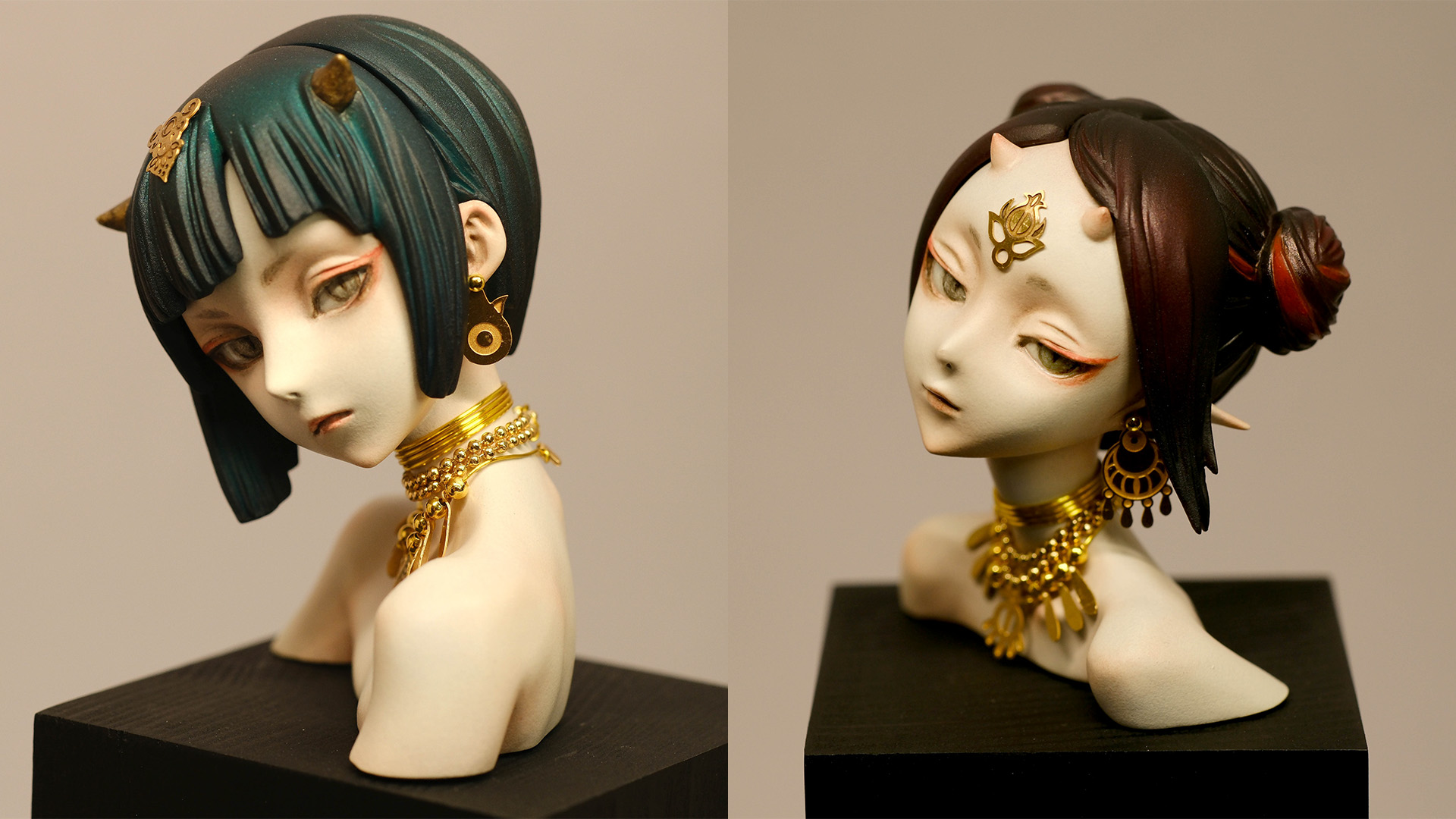 完成品　植物少女園　鬼子母神　ハリティー　フィギュア　ガレージキット　ワンフェス ガレキ・完成品販売情報】石長櫻子／植物少女園さんが新作ガレージ